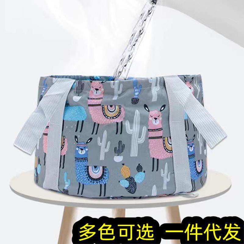 儿童专用泡脚桶带盖过小腿洗脚盆学生宿舍便携式可折叠足浴袋神器