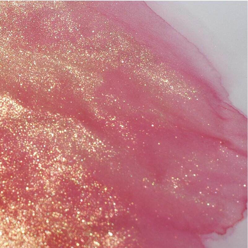 金粉彩墨星空闪粉珠光染卡渐变色墨水5ml分装钢笔用蘸水笔