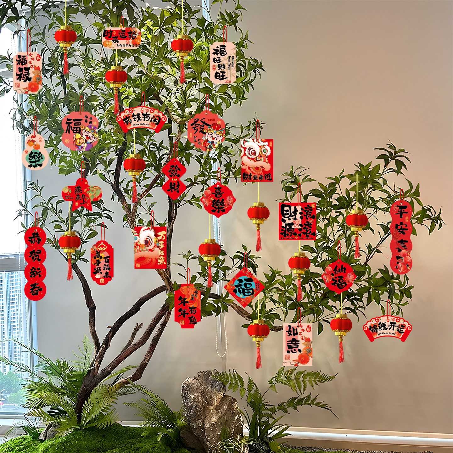 马年福字小挂件2026新款创意新年小灯笼装饰品春节盆景绿植小挂饰,节庆用品/礼品,福字/窗花/窗贴,淘宝优惠券,粉丝福利购,淘宝优惠卷