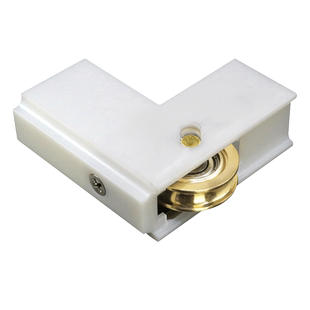 老式铝合金门窗凸面方舟角推拉移窗户塑料直角滚轮链接角码下滑轮