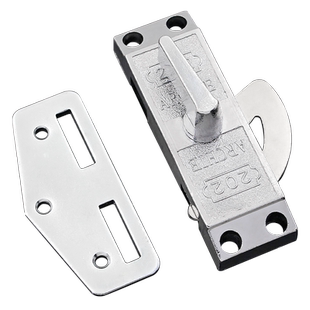 老式移门钩锁铝合金门窗202锁扣卫生间门钩锁木门平面推门安全锁