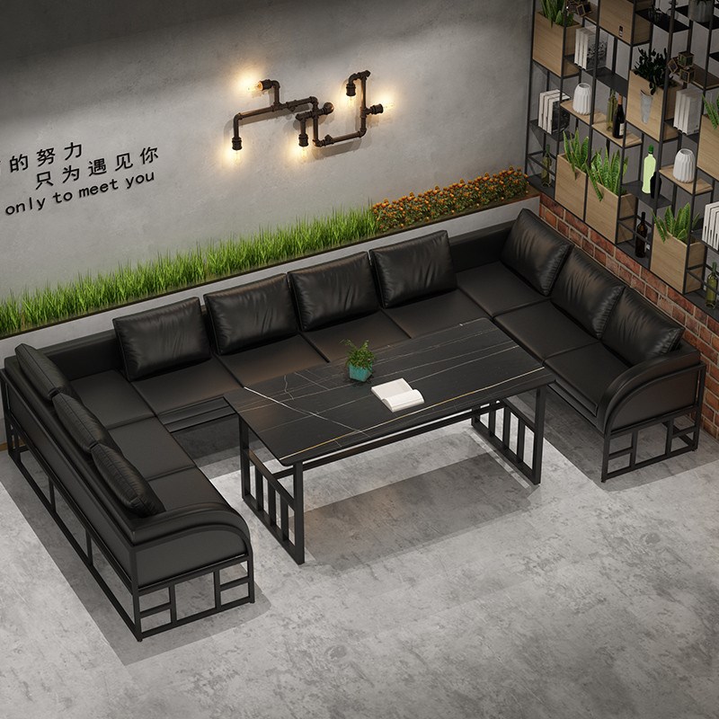 酒吧桌椅工业风小酒馆音乐餐吧清吧卡座沙发咖啡西餐厅桌椅休闲区