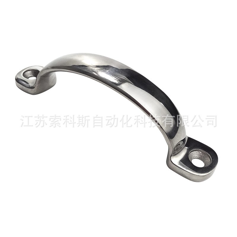 304不锈钢实心弓形拉手精密铸造工业设备把手明装提手LS519A-105