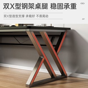 电竞桌椅套装 电脑桌台式 家用书桌卧室简易办公桌子工作台学习桌