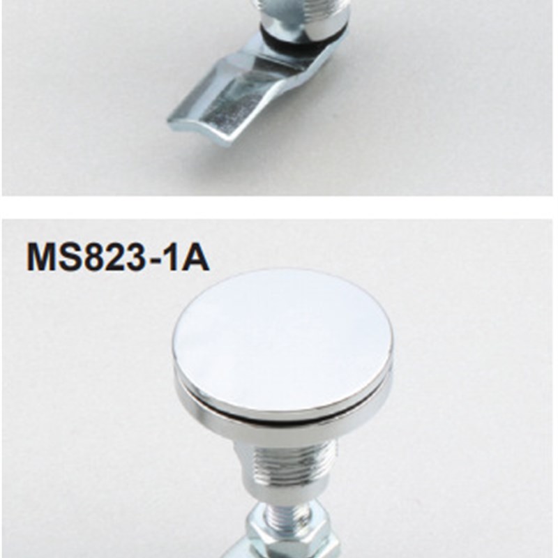 工业柜门锁圆柱锁回转直角锁电气柜门锁MS823-1-1A