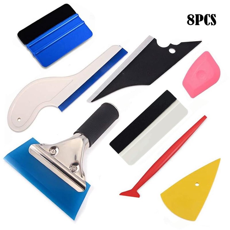 跨境8件套装汽车贴膜工具套装 隐形车衣专业改色贴膜贴膜工具刮板