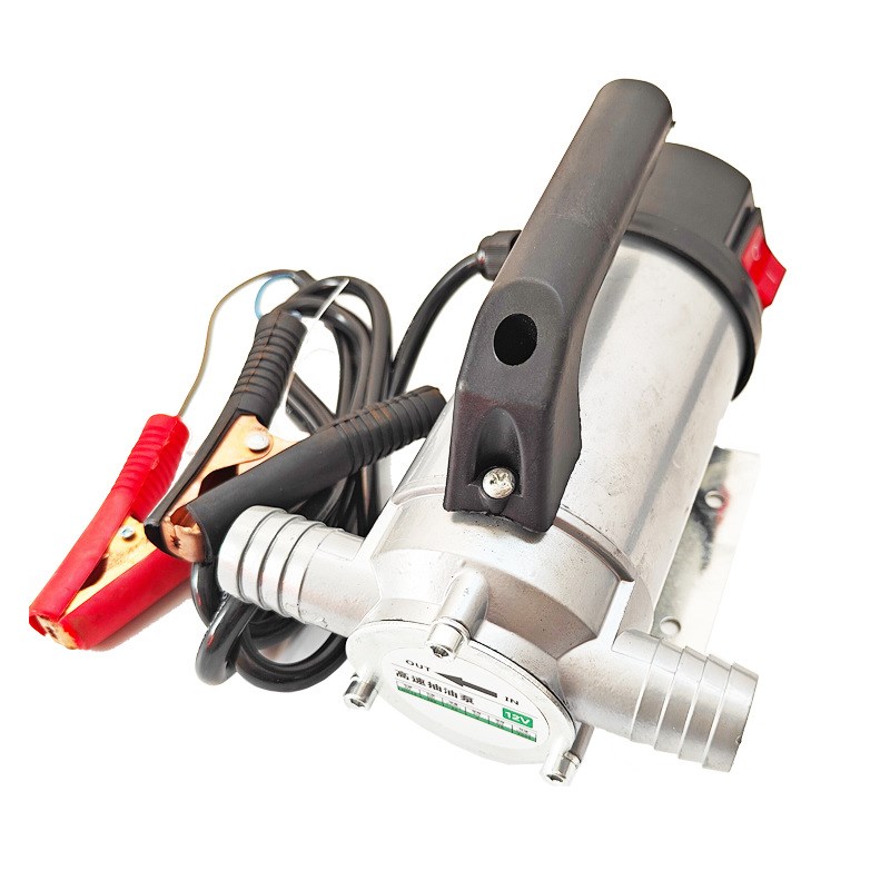 12v 24v 电动油泵油水泵全铜线大流量油水两用泵正反转200W水泵