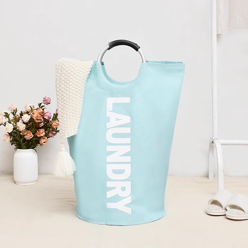 大号可立式牛津布收纳篮衣物整理折叠脏衣篮布艺脏衣娄收纳杂物袋