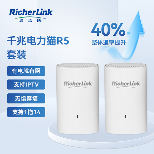千兆电力猫有线增强版支持IPTV