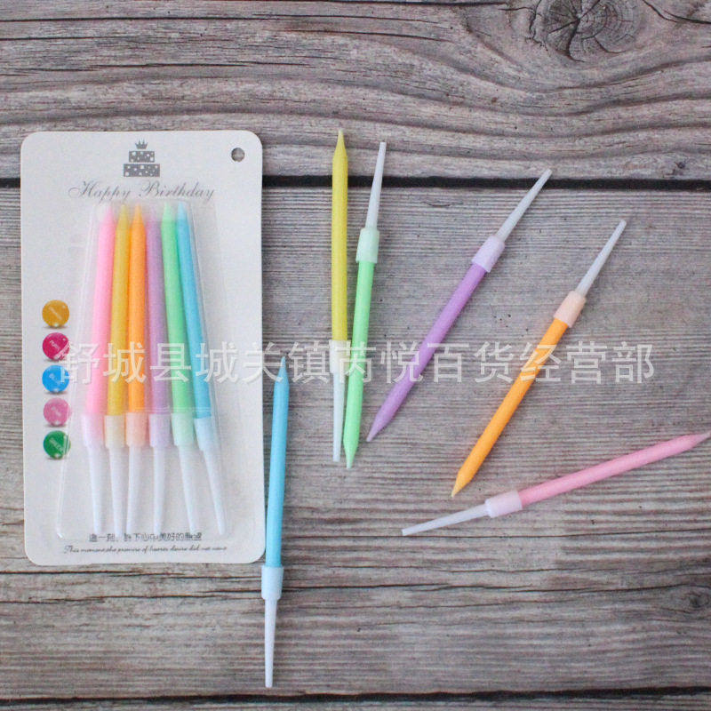 彩虹X-9短款吸卡浪漫马卡龙色个性儿童派对生日蛋糕装饰蜡烛,节庆用品/礼品,蜡烛,淘宝优惠券,粉丝福利购,淘宝优惠卷