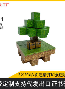 我的迷你磁力世界方块磁铁拼搭积木周玩具边生磁吸儿童益智玩具