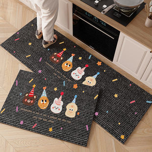 工厂卡通家用厨房地垫吸水吸油防滑脚垫耐脏易打理硅藻泥地垫