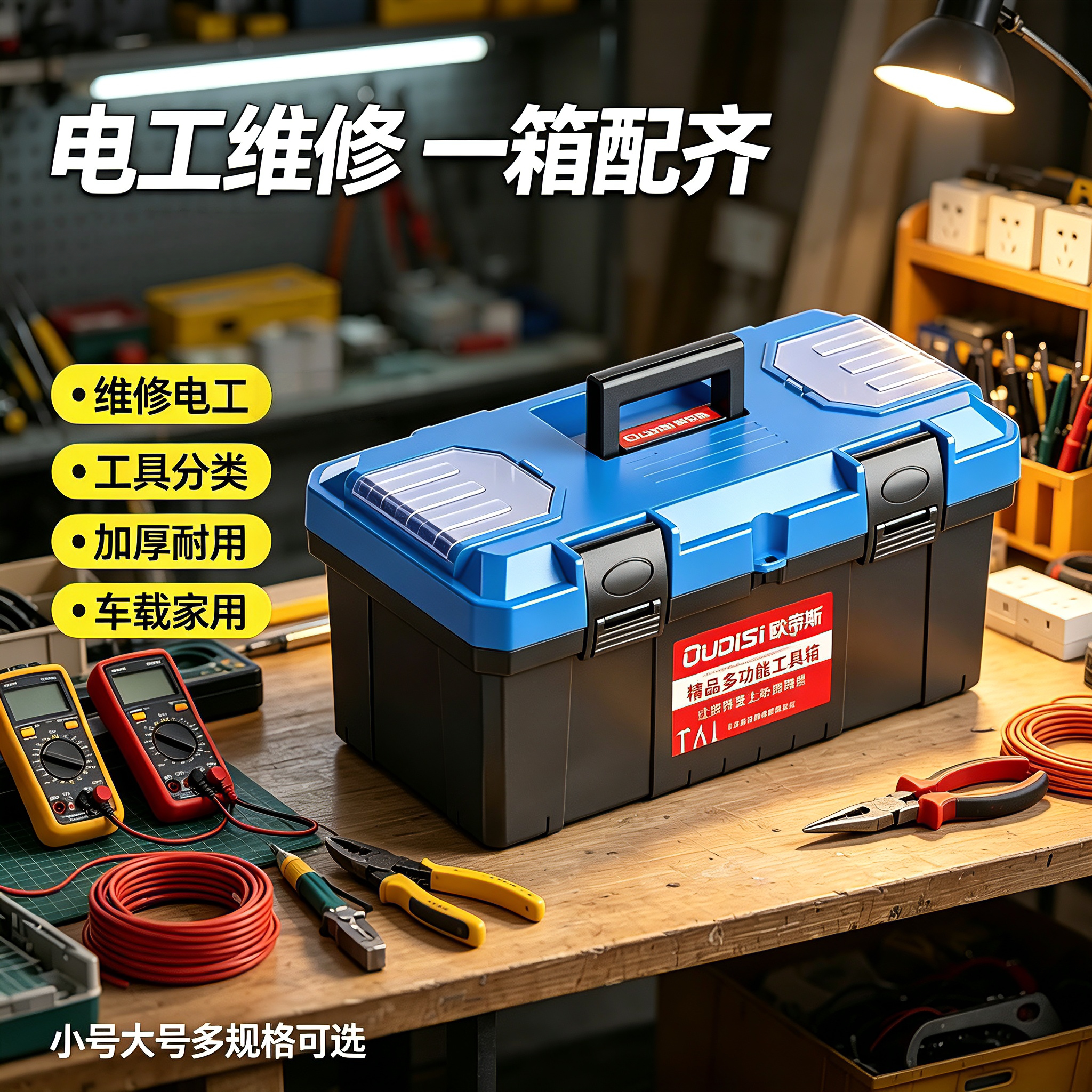 维修电工工具箱德国多功能收纳