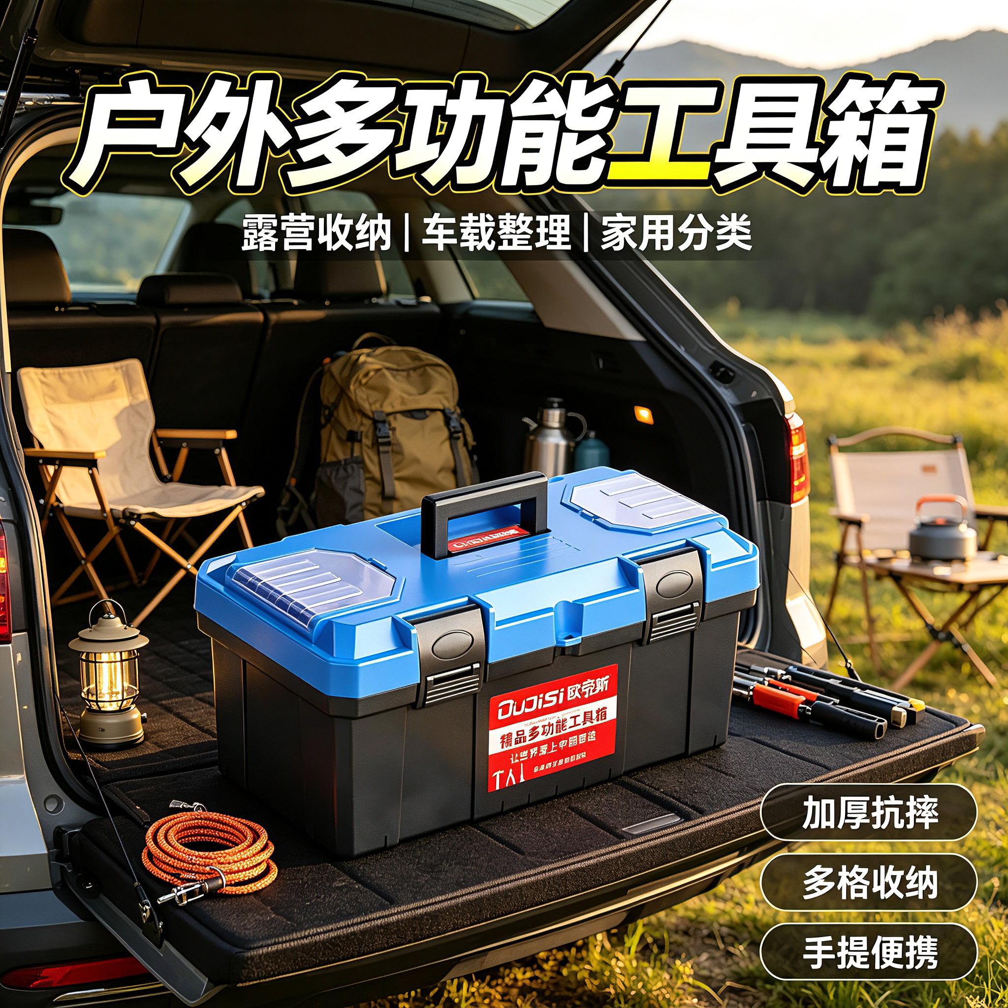 户外工具箱德国多功能家用收纳