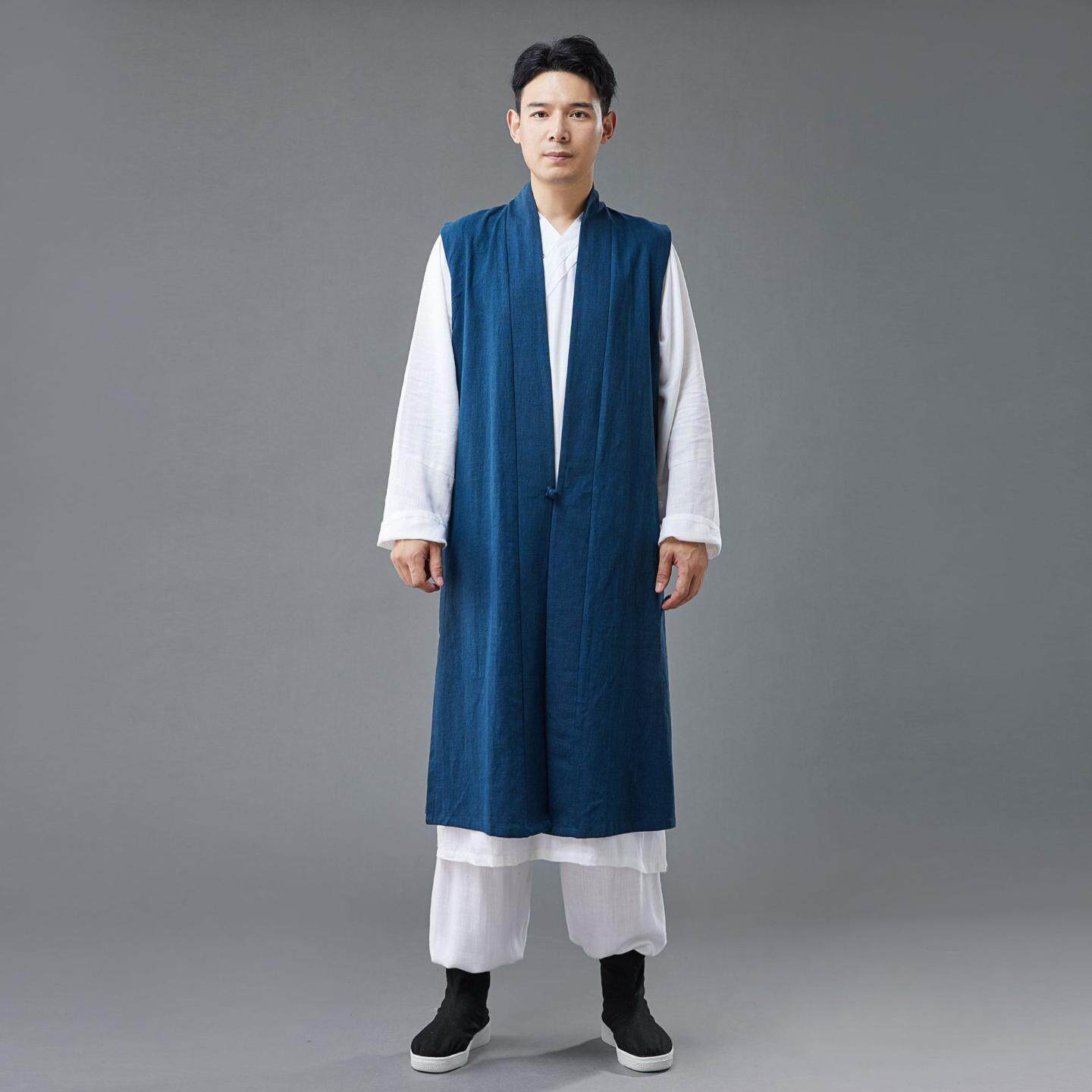 麻凡新款苎麻民族服装男士复古