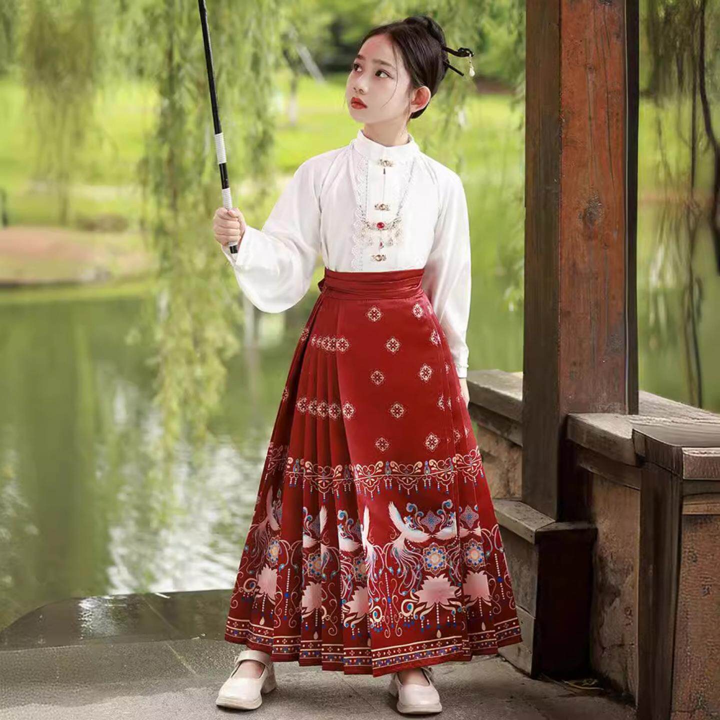 儿童马面裙女童秋冬款中国风套装