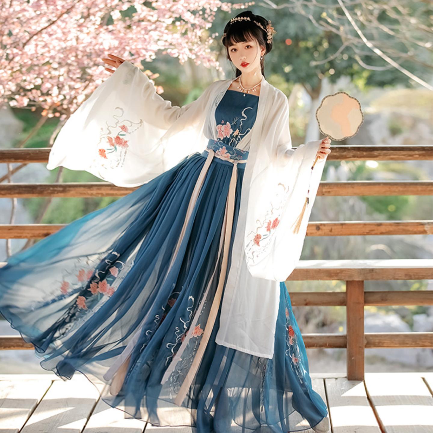 汉服女中国风学生齐腰襦裙古风