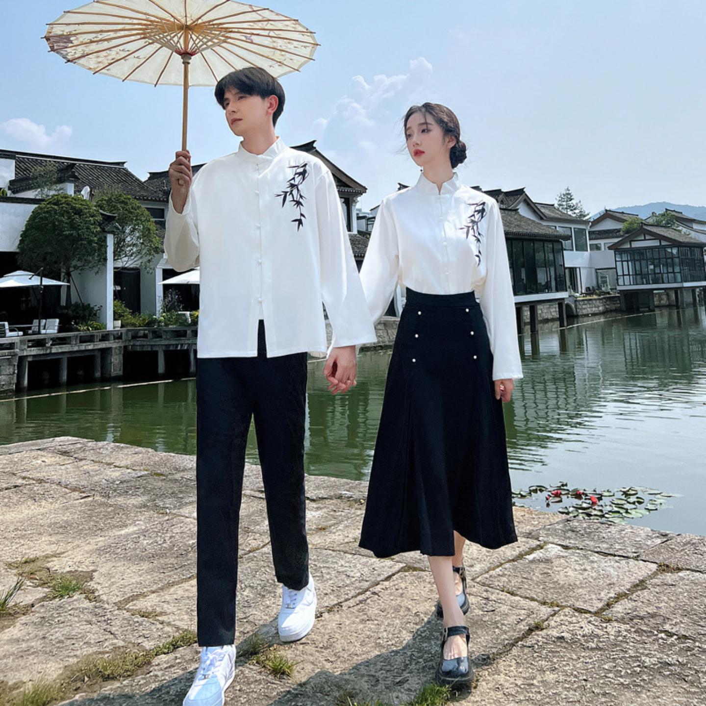 古风新中式初高中学生班服中学生