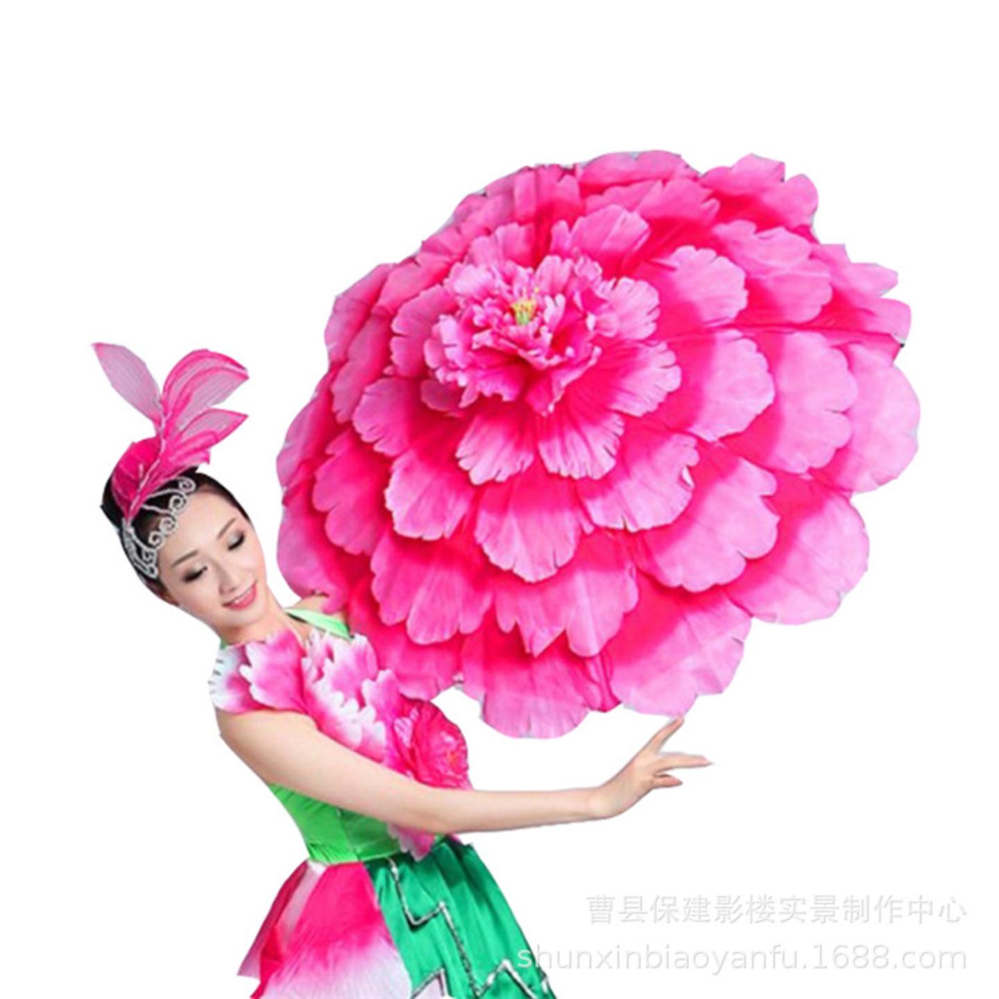 牡丹花伞舞蹈道具表演演出晚会