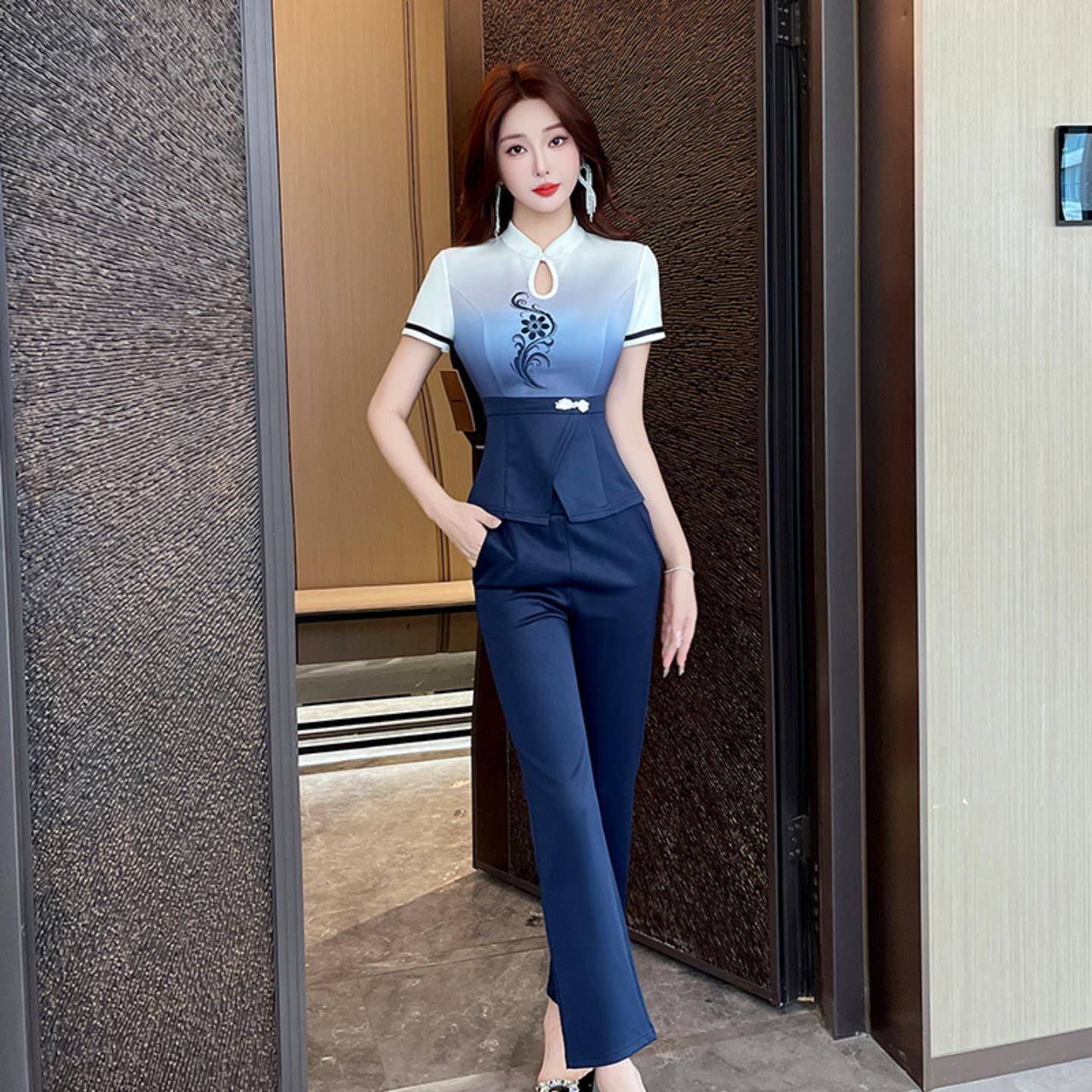 美容院工作服高端养生馆技师服