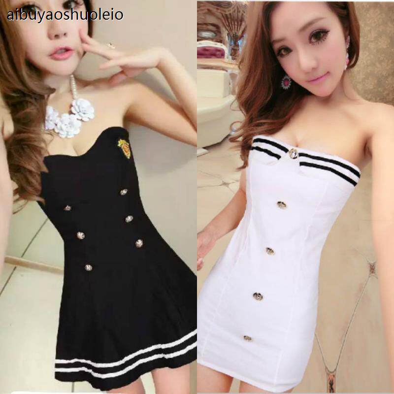 性感海军风酒吧ktv公主表演服装酒店桑拿制服足浴足疗技师工作服