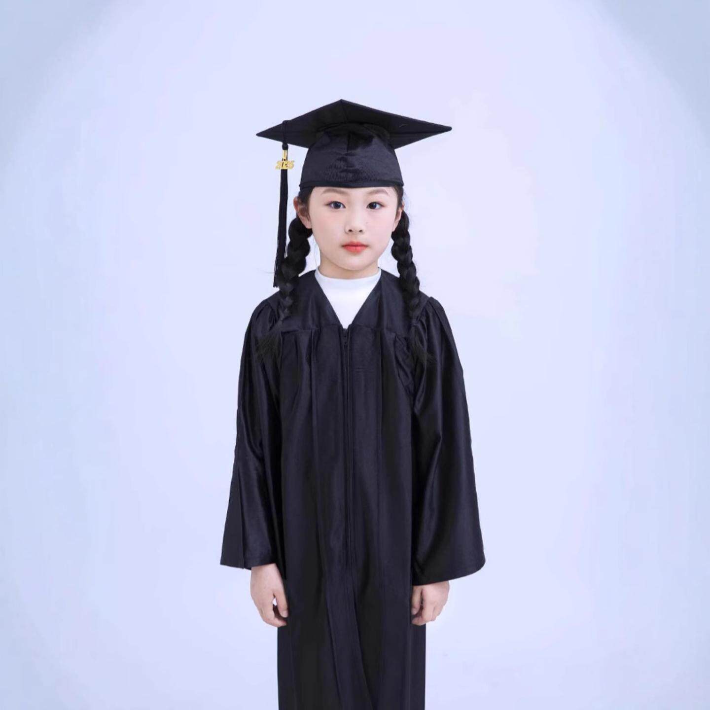 国外儿童博士服幼儿园毕业礼服