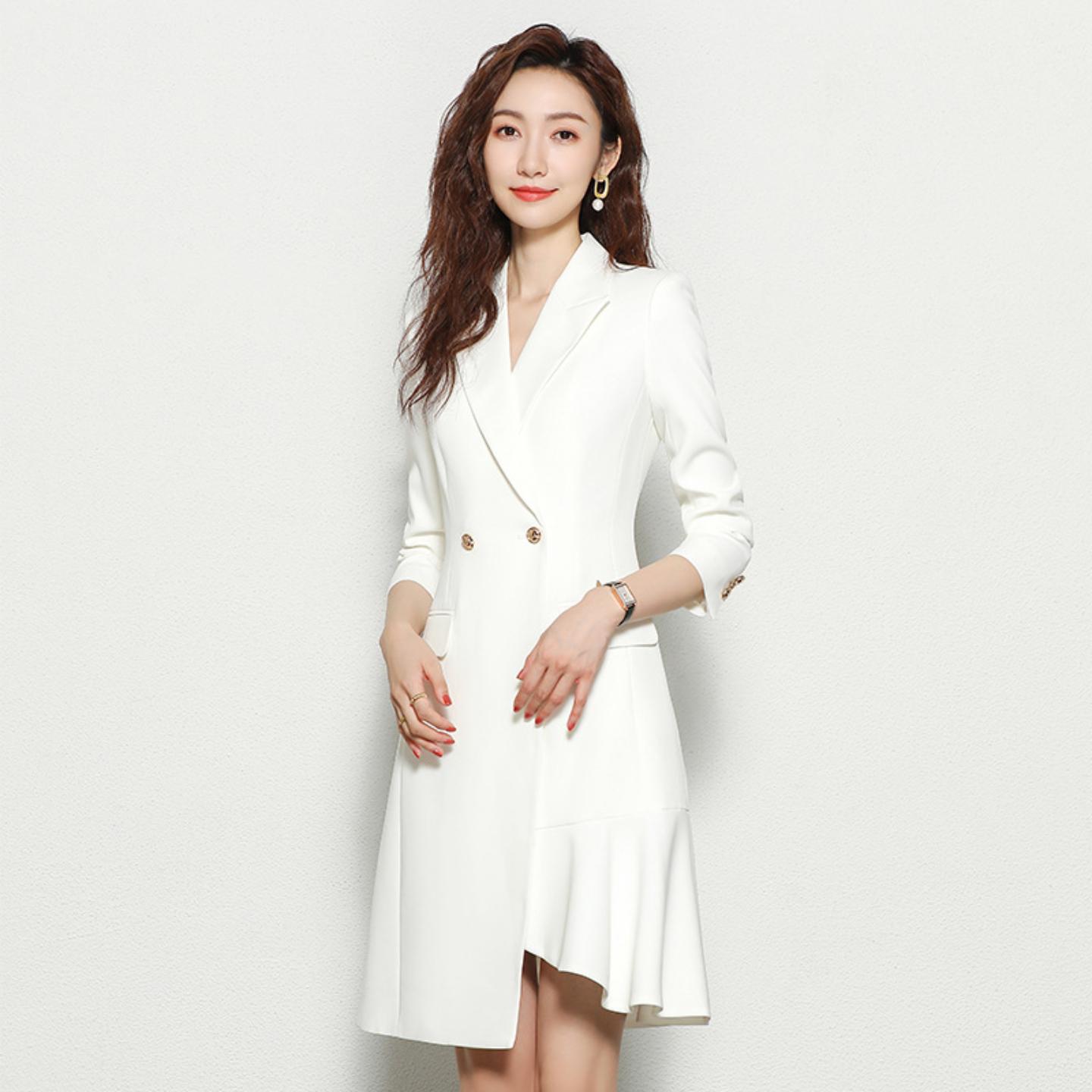 职业装气质女神范春秋长袖西装