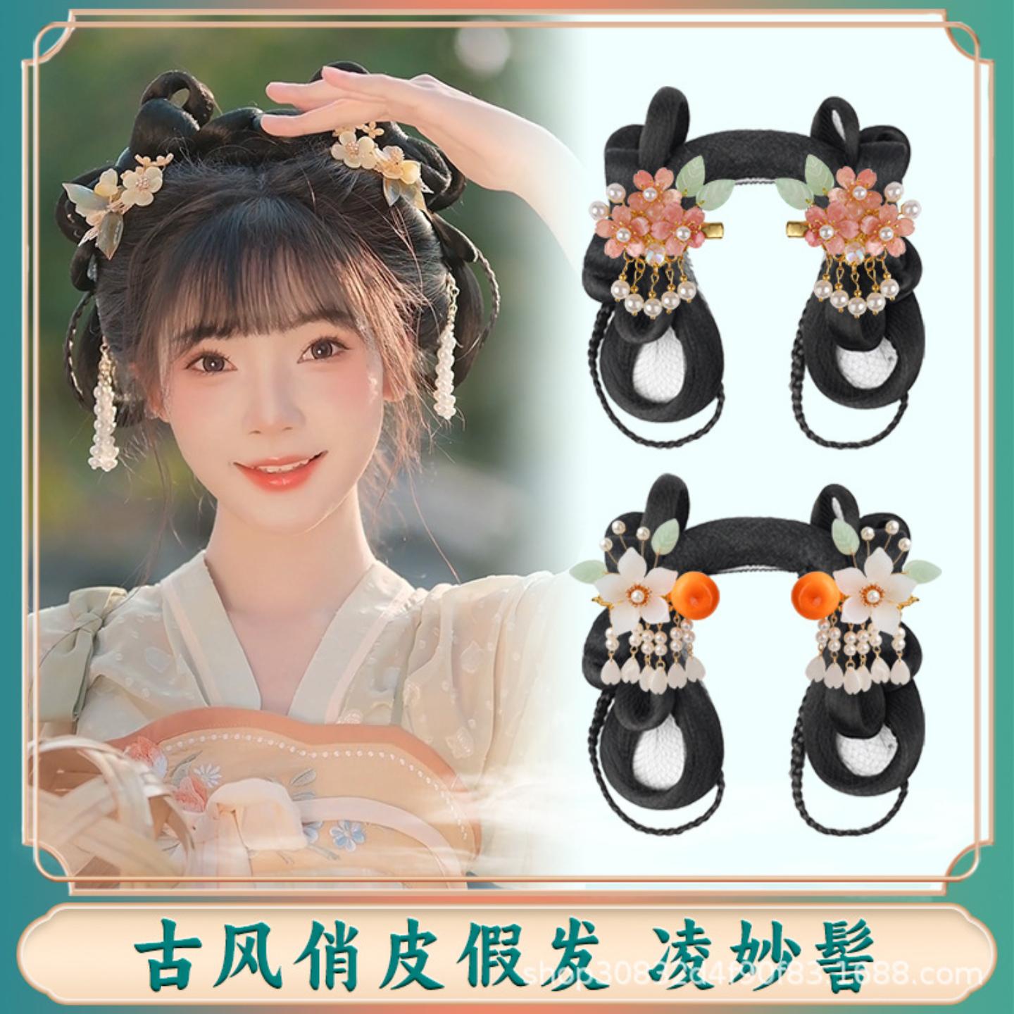 汉服假发女饰一体式凌妙发髻
