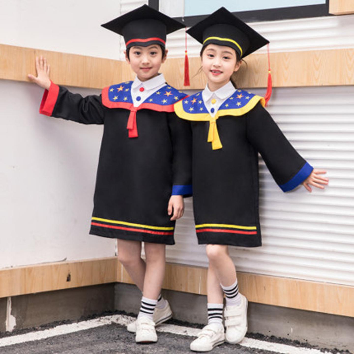 儿童博士服毕业礼服学士服博士帽