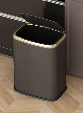 JF垃圾桶轻奢高档家用2025新款酒店卫生间厕所专用按压带盖大号