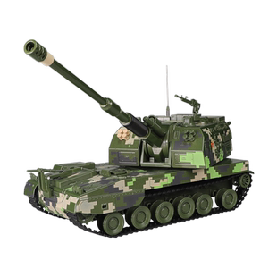 1:50仿真合金05a式155加榴炮军事模型玩具榴弹坦克高射炮车摆件男