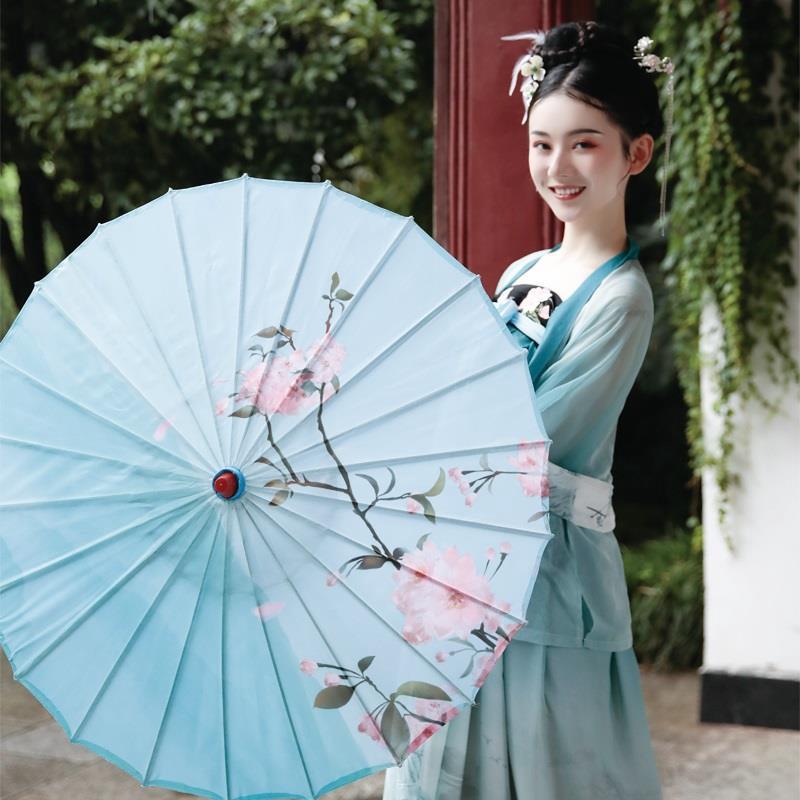 舞蹈伞人间烟火夏辉古装伞油纸伞绸布演出汉服跳舞表演用的伞古典