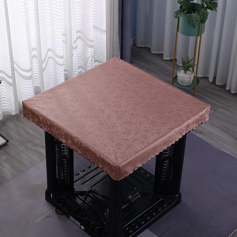 烤火炉防水皮罩烤火罩80桌面防油正方形电炉罩长方形茶几皮套子