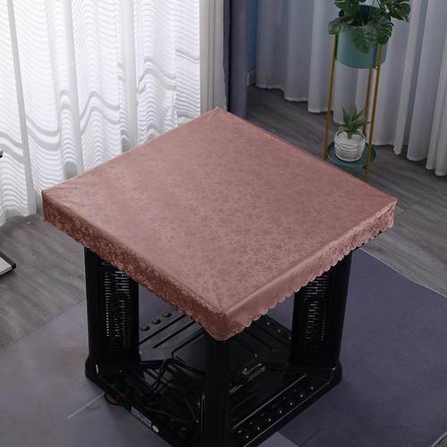 烤火炉防水皮罩烤火罩80桌面防油正方形电炉罩长方形茶几皮套子