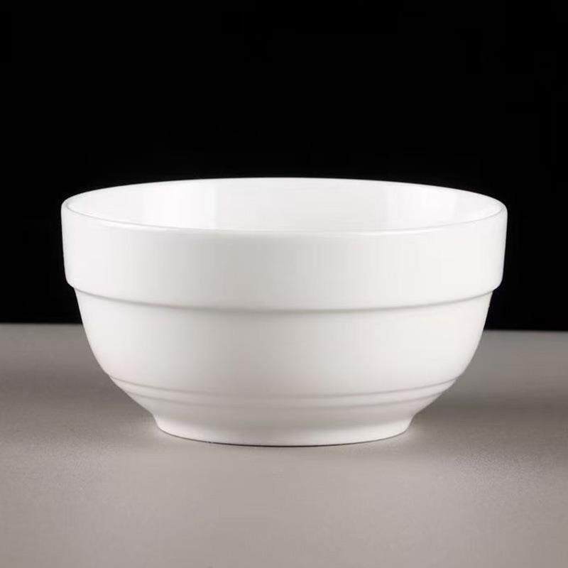 .磁碗家用简约欧式陶瓷吃饭碗中式米饭碗小碗吃面碗喝汤碗10