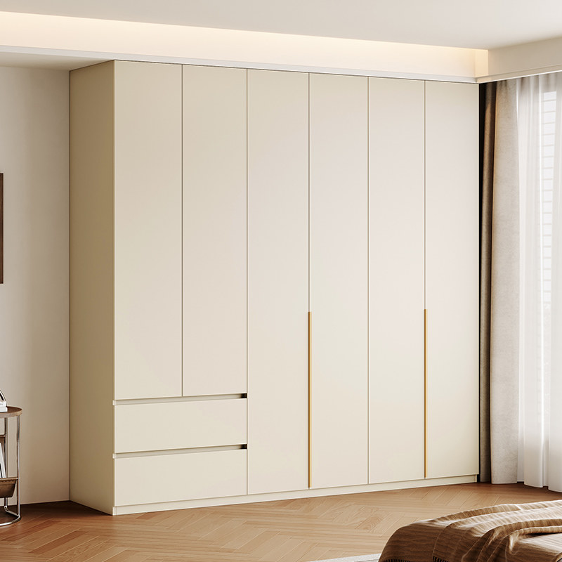 莫干山衣柜家用卧室奶油风柜子2026新款爆款平开门实木挂衣橱定制,住宅家具,独立衣柜,淘宝优惠券,粉丝福利购,淘宝优惠卷