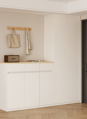 实木鞋柜入户家用门口玄关柜一体靠墙2025爆款大容量储物柜可定制