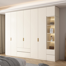 纯实木衣柜家用卧室一门到顶对开门储物柜子全屋定制大衣橱包安装