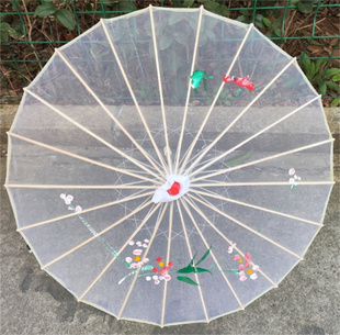 夏雨舞蹈透明伞道具走秀表演演出古典工艺傣族民族广场初妆跳舞伞