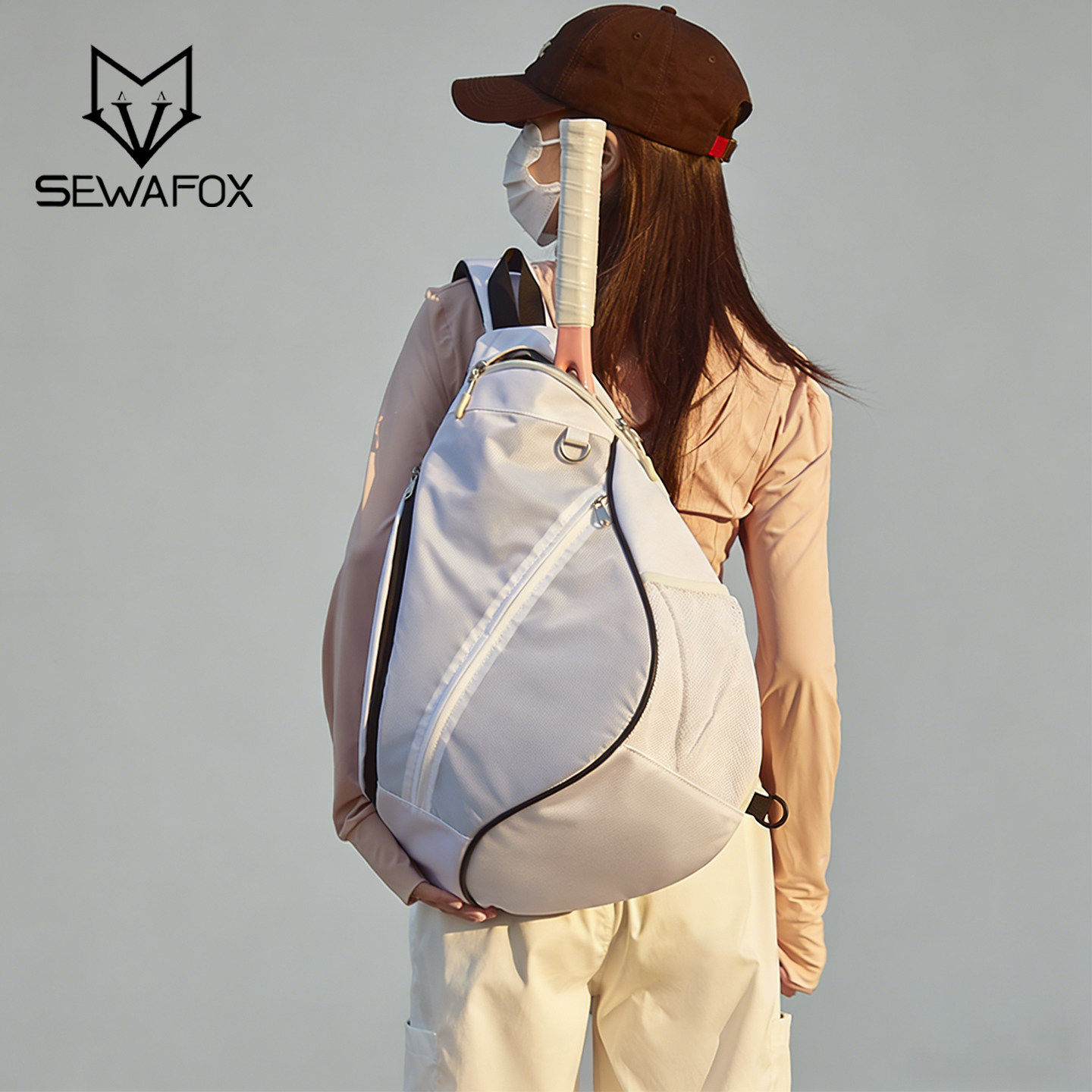 网球单肩斜挎包2026春季新款羽毛球包手提背包韩版运动包男女包