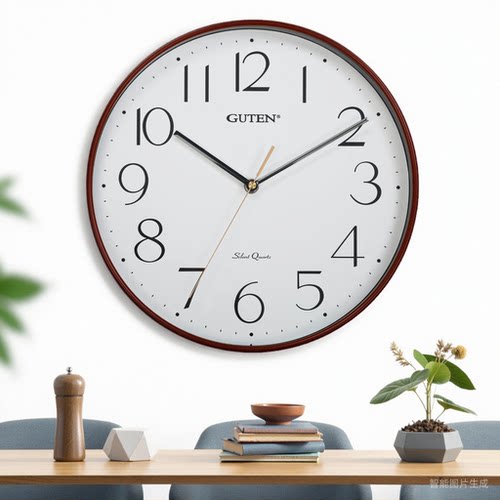 静音免打孔现代简约北欧挂钟客厅