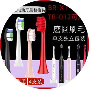 电动牙刷头适用于博瑞/博锐/铂瑞替换BR-X1/X6TB-012通用BR-Z1