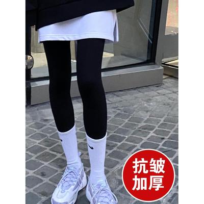 屁帘配鲨鱼裤女卫衣叠穿神