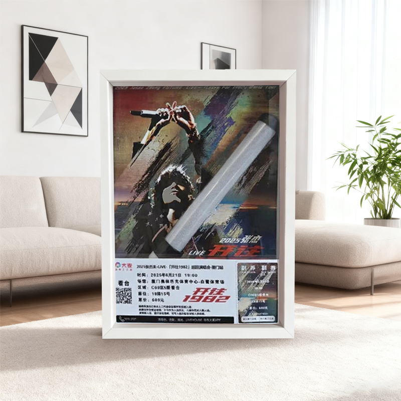 张杰演唱会应援棒收纳立体相框