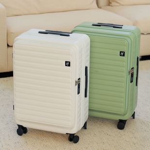 大容量万向轮行李箱女侧开口拉杆箱男24寸旅行箱20寸密码登机箱