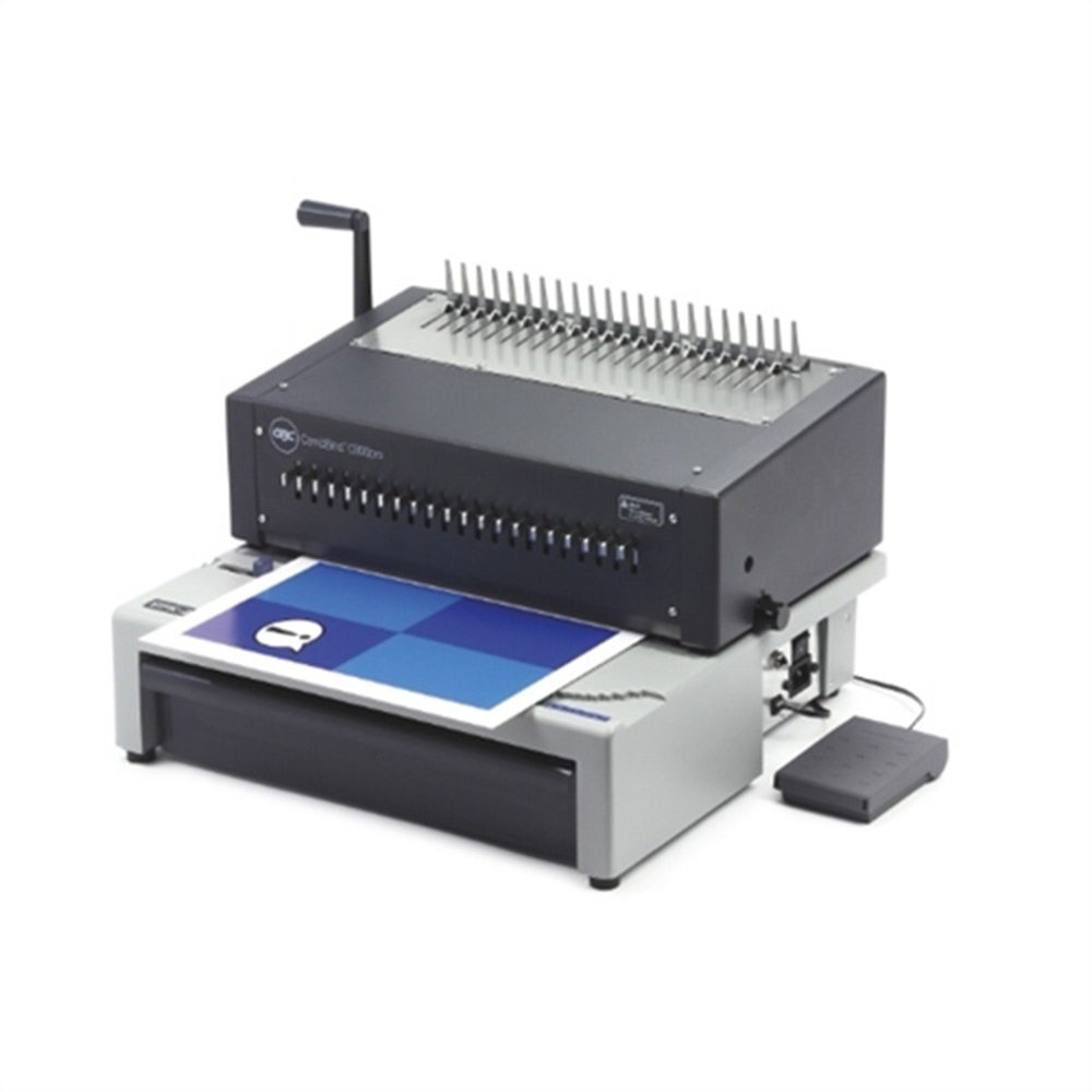 GBC杰必喜 CombBind C800Pro电动梳式胶圈装订机夹边条电动打孔机