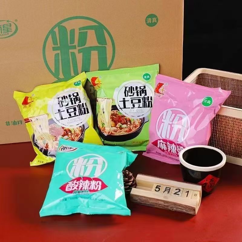 丽星清真酸辣粉/麻辣烫/刀削面/土豆粉纯红薯粉6种口味速食方便面