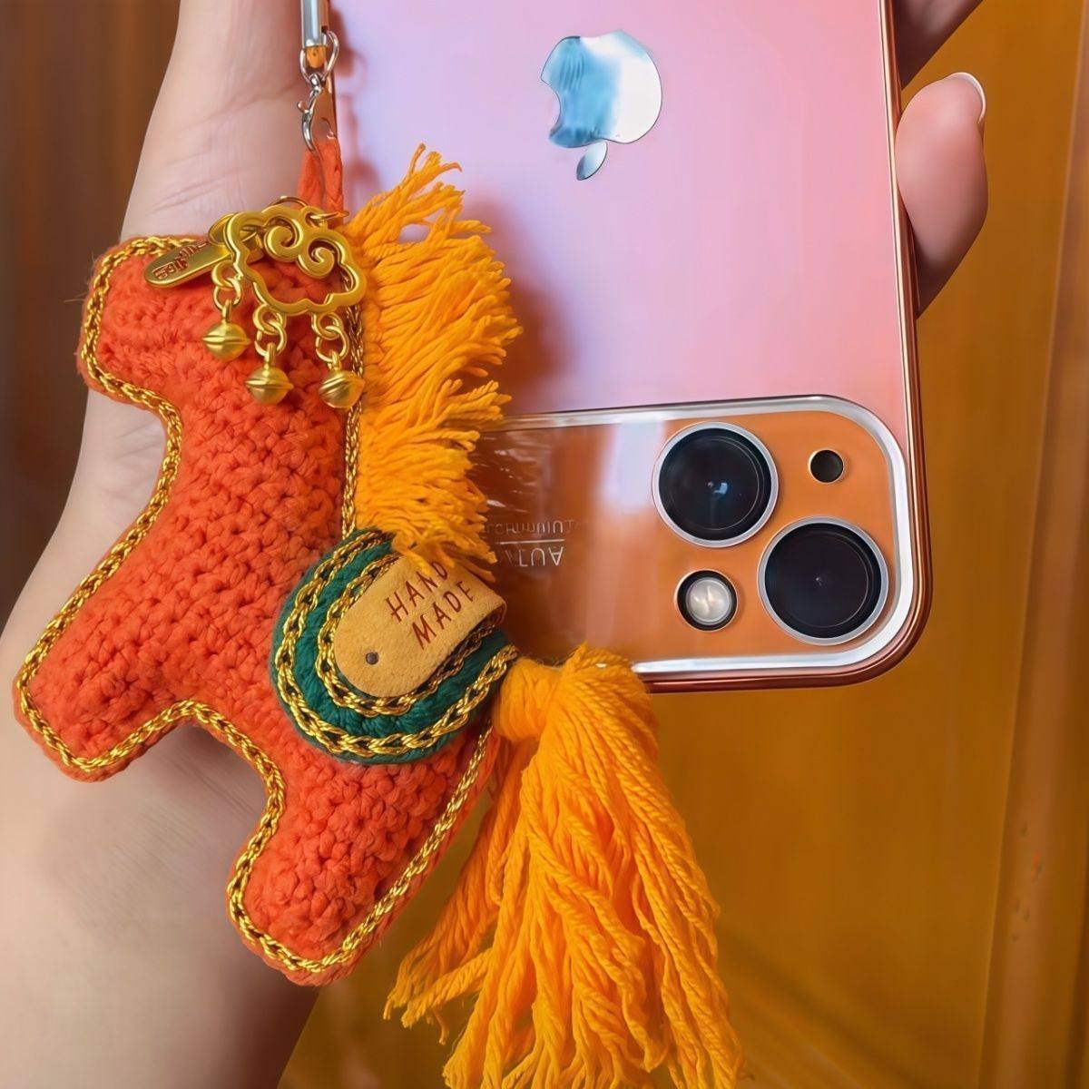 可做2个装马上有钱钩织diy材料包手机挂件手工编织小马针织,服饰配件/皮带/帽子/围巾,DIY编织材料包,淘宝优惠券,粉丝福利购,淘宝优惠卷