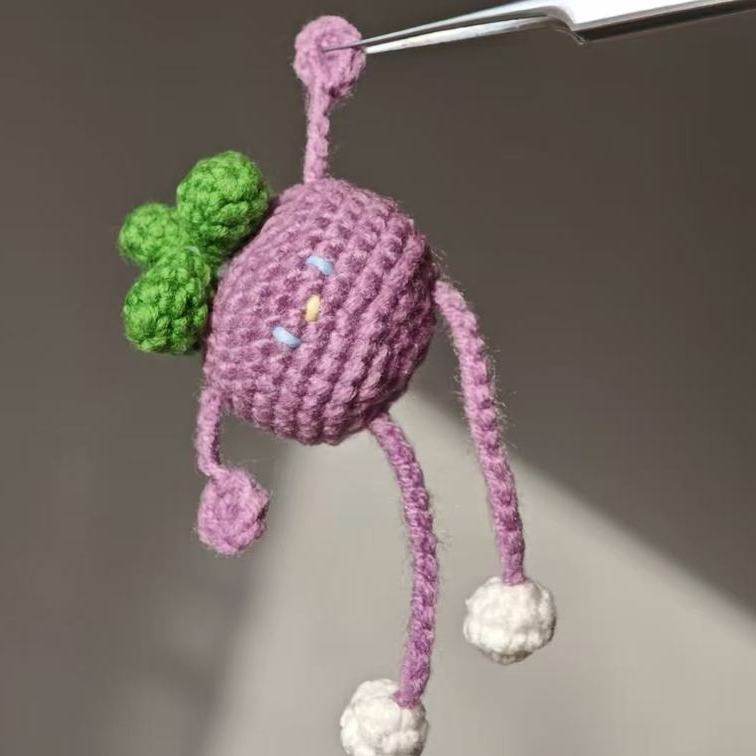 毛线手工diy拉伸番茄挂件钩针编织材料包针织礼物打发时间解闷勾,服饰配件/皮带/帽子/围巾,DIY编织材料包,淘宝优惠券,粉丝福利购,淘宝优惠卷