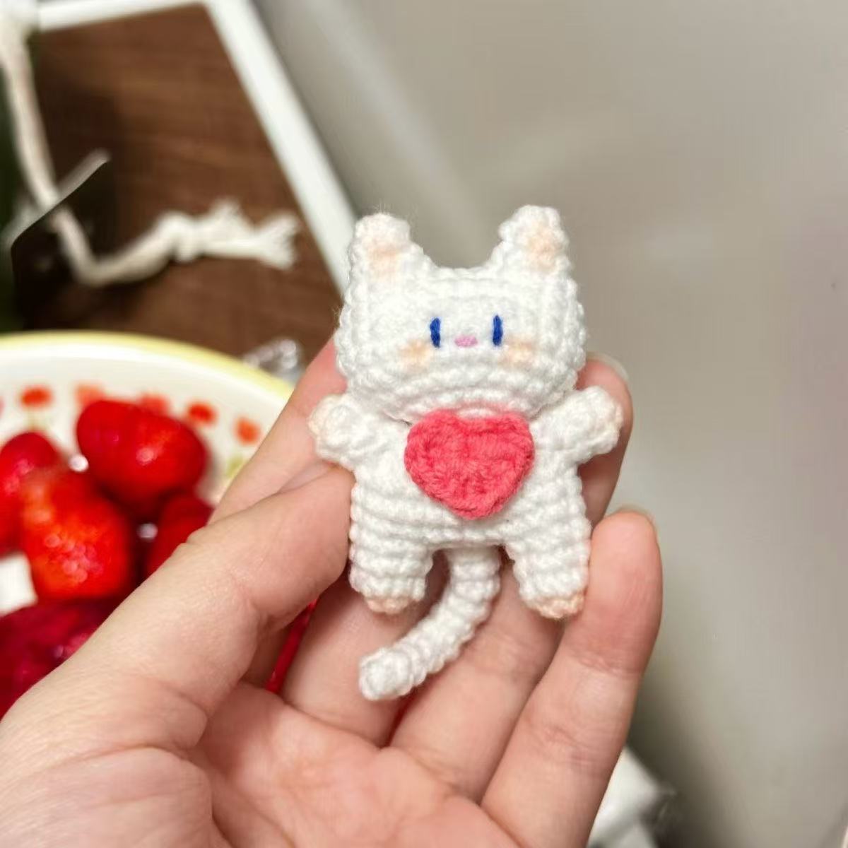 手工diy小猫挂件钩针编织材料包勾毛线针织玩偶无聊解闷打发时间